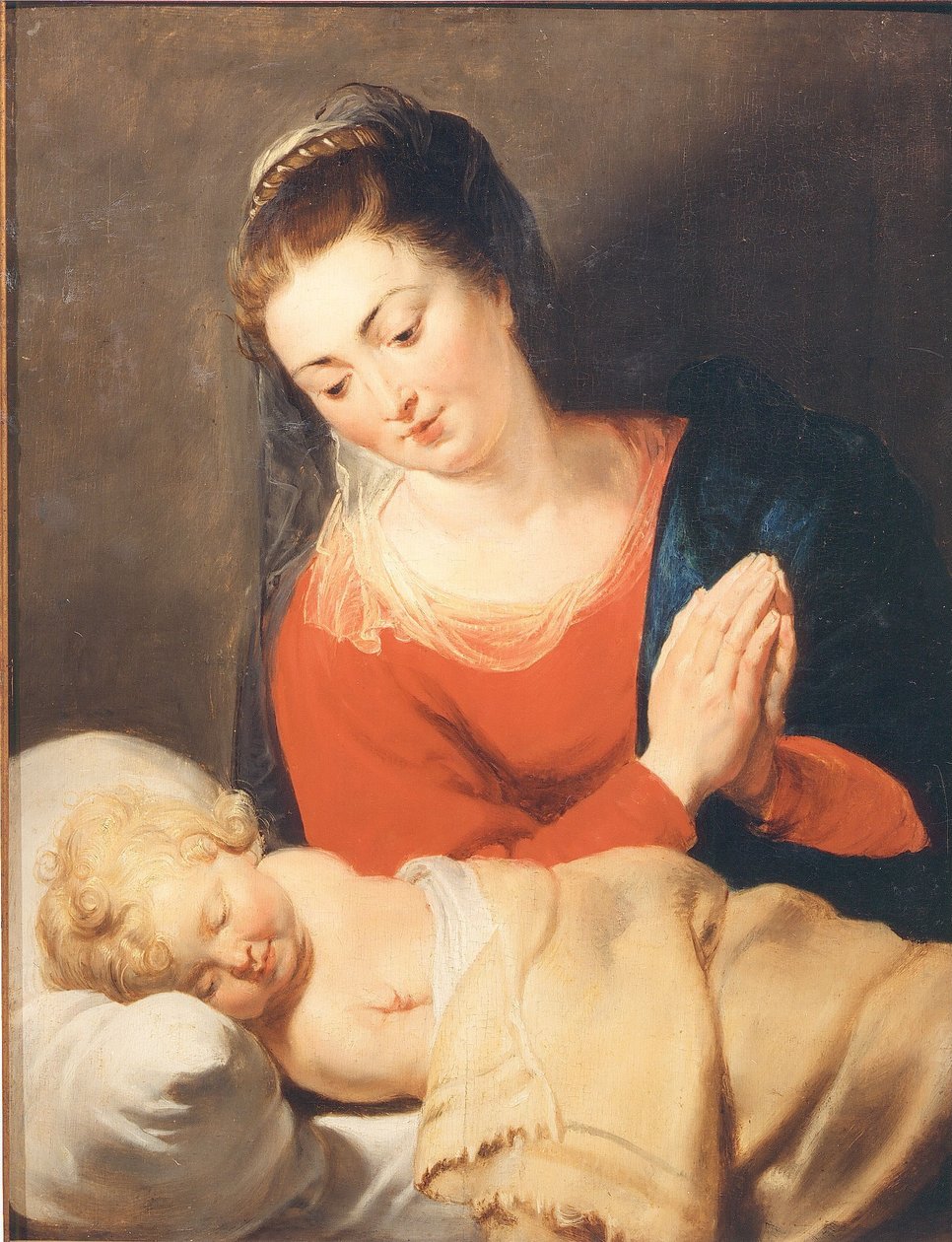 Maria foran det sovende Jesusbarn af Peter Paul Rubens