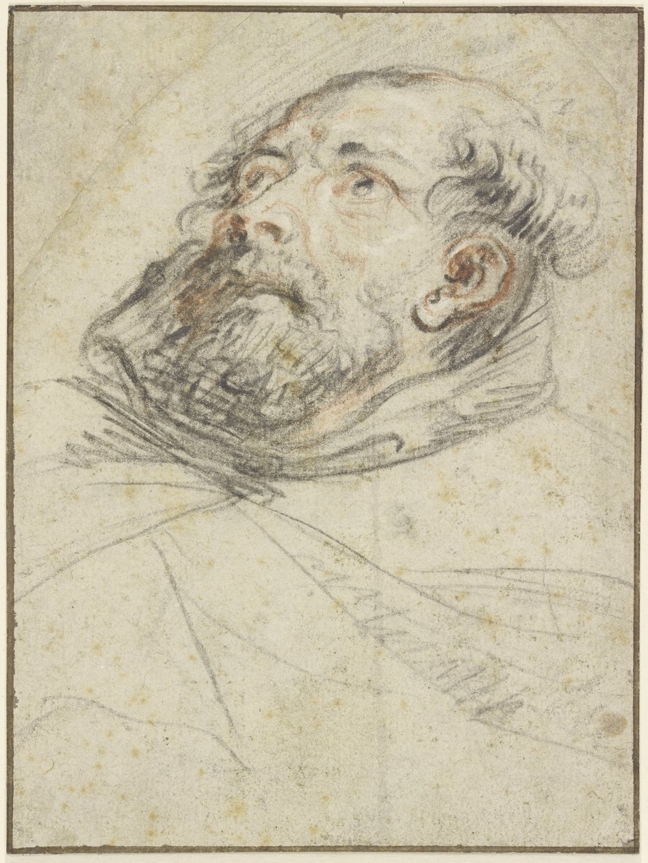 Munk, der ser opad (Exemplum doloris) af Peter Paul Rubens