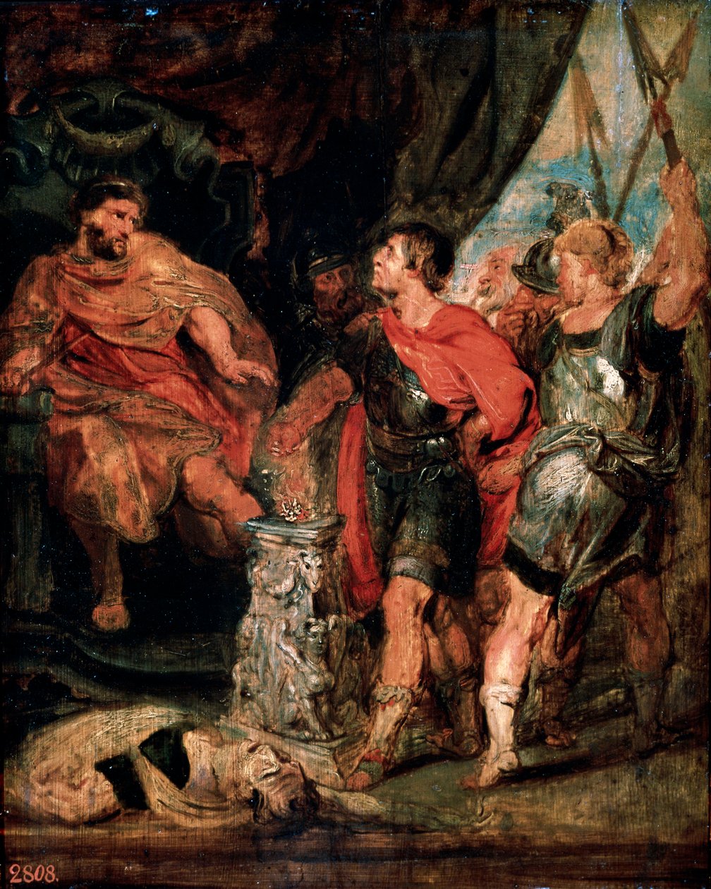 Mucius Scaevola før Porsenna, 1630