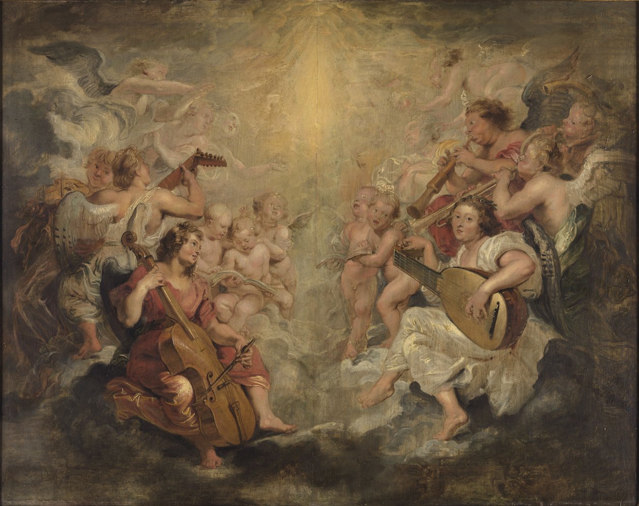 Musikskabende engle af Peter Paul Rubens