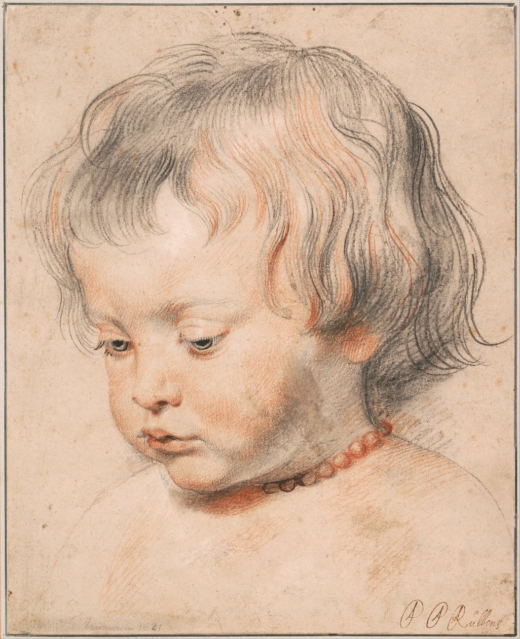 Nicolaas Rubens iført en koralhalskæde, ca 1619 af Peter Paul Rubens