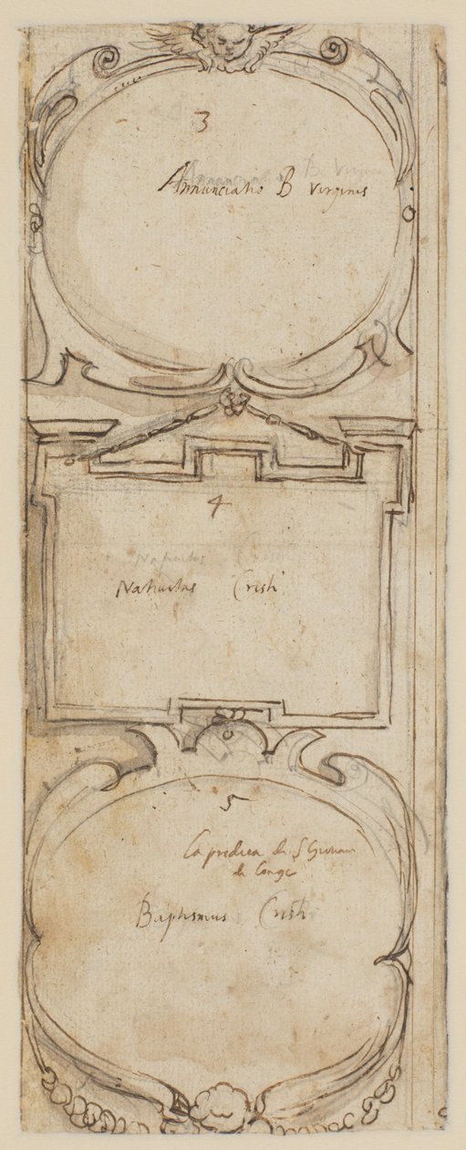 Ornamentale rammer (verso af Creation of Animals), ca. 1610 af Peter Paul Rubens