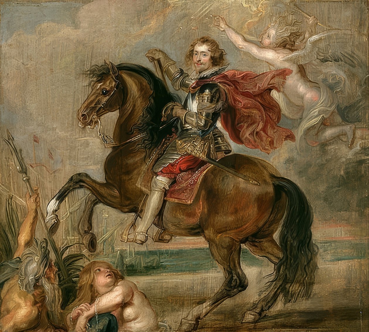 Portræt af hertugen af ​​Buckingham til hest. 1625 af Peter Paul Rubens