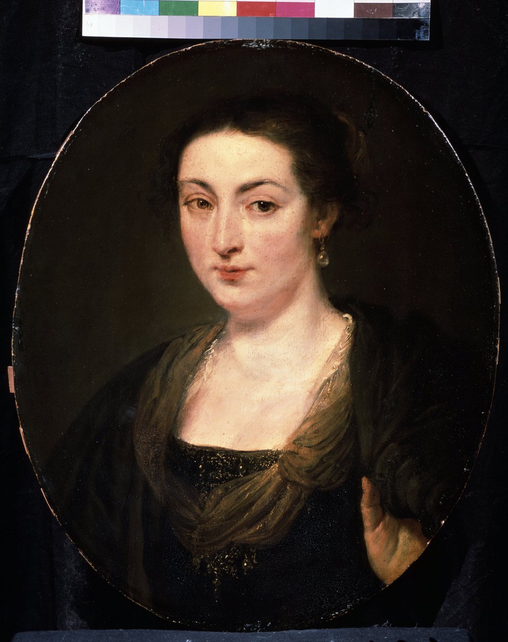 Portræt af Isabella Brant (1591-1626) (Portræt af Isabella Brant). Maleri af Peter Paul (Pierre-Paul) Rubens (eller Peter Paul eller Petrus Paulus) (1577-1640). Olie på træ, 60 x 49 cm, omkring 1615-1620. flamsk kunst, barokstil. Pouc Fine Arts Museum af Peter Paul Rubens