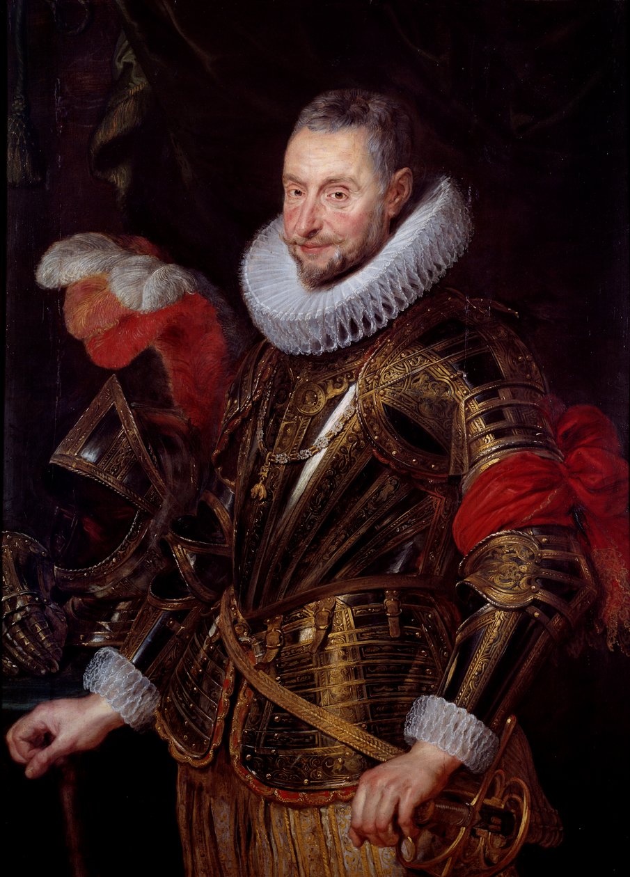 Portræt af Ambrose Spinola (1569-1630) Markis af Sesto og Venafro ridder af det gyldne skind Maleri af Peter Paul (Pierre-Paul) Rubens (eller Peter Paul eller Petrus Paulus) (1577-1640) 1600-tallets Prag, Nationalgalleriet - Portræt af Ambrose Spinola (1 af Peter Paul Rubens