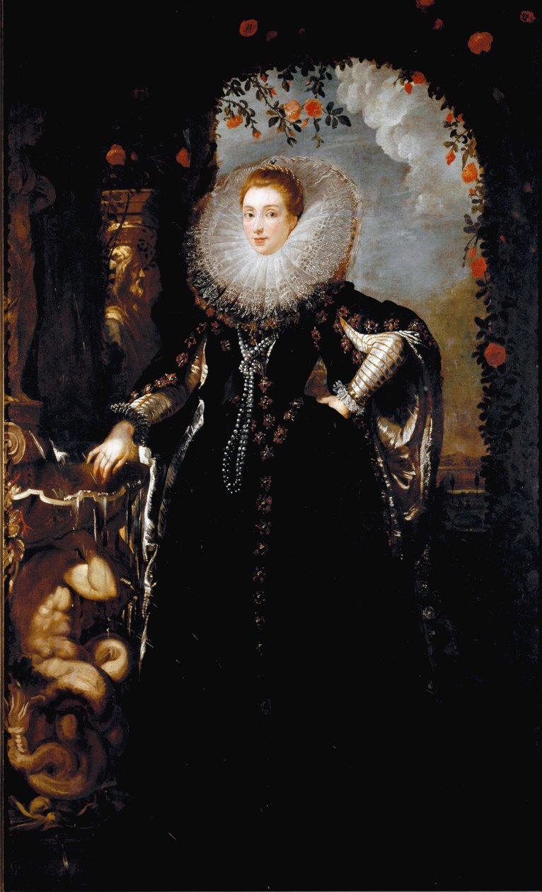 Portræt af Giovanna Spinola Pavese (olie på lærred af Peter Paul Rubens