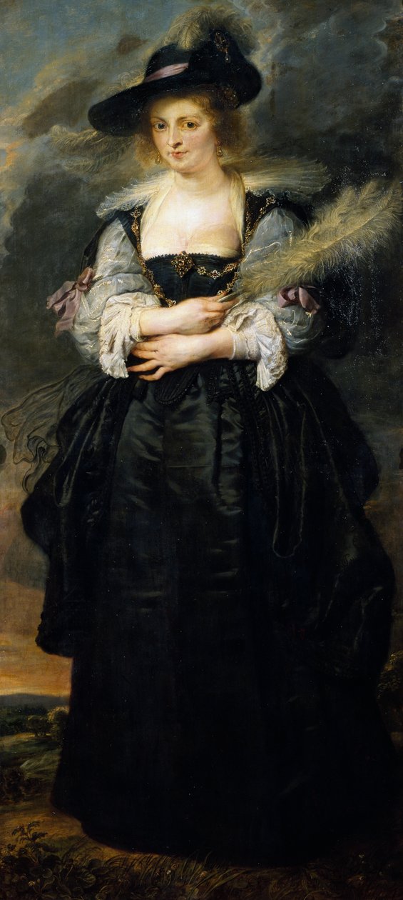 Portræt af Helene Fourment, af Peter Paul Rubens (1577-1640) af Peter Paul Rubens