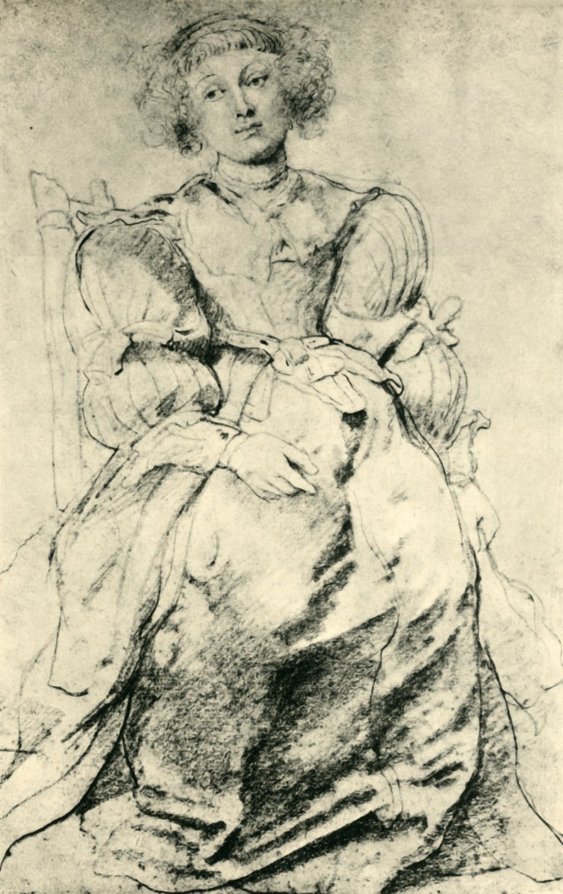 Portræt af Hélène Fourment, c1630-1631, 1943. af Peter Paul Rubens