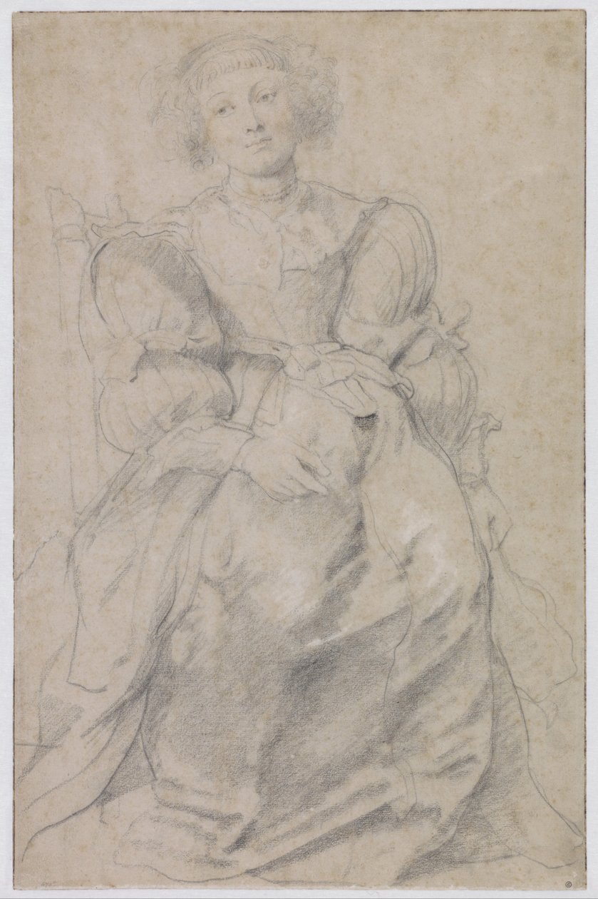 Portræt af Hélène Fourment, ca. 1630-1631 af Peter Paul Rubens