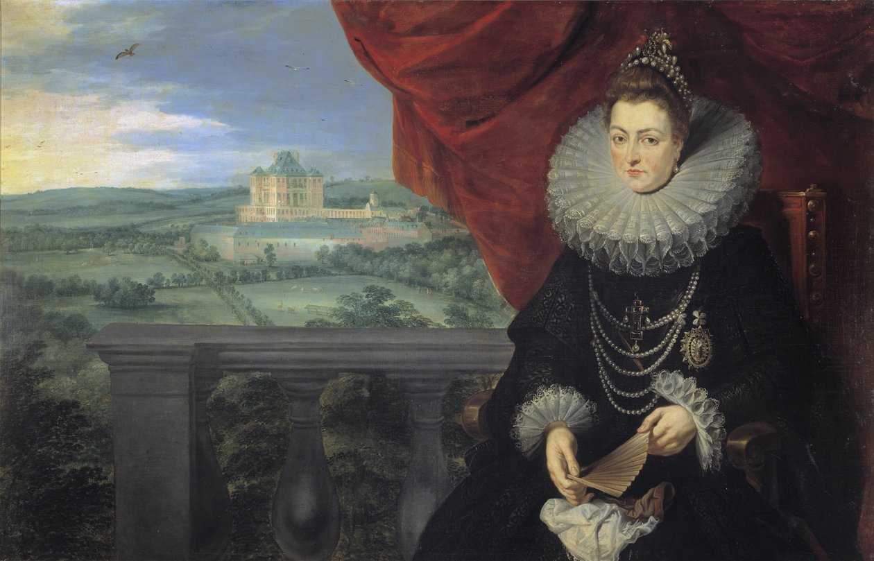 Portræt af Infanta Isabella Clara Eugenia af Spanien 1566-1633, ca. 1615 af Peter Paul Rubens