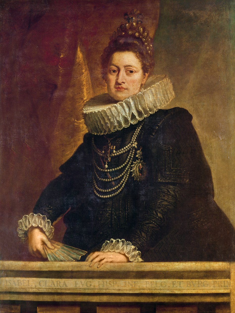 Portræt af Isabel Clara Eugenia af Habsburg (1566 - 1636), Infant af Spanien af Peter Paul Rubens