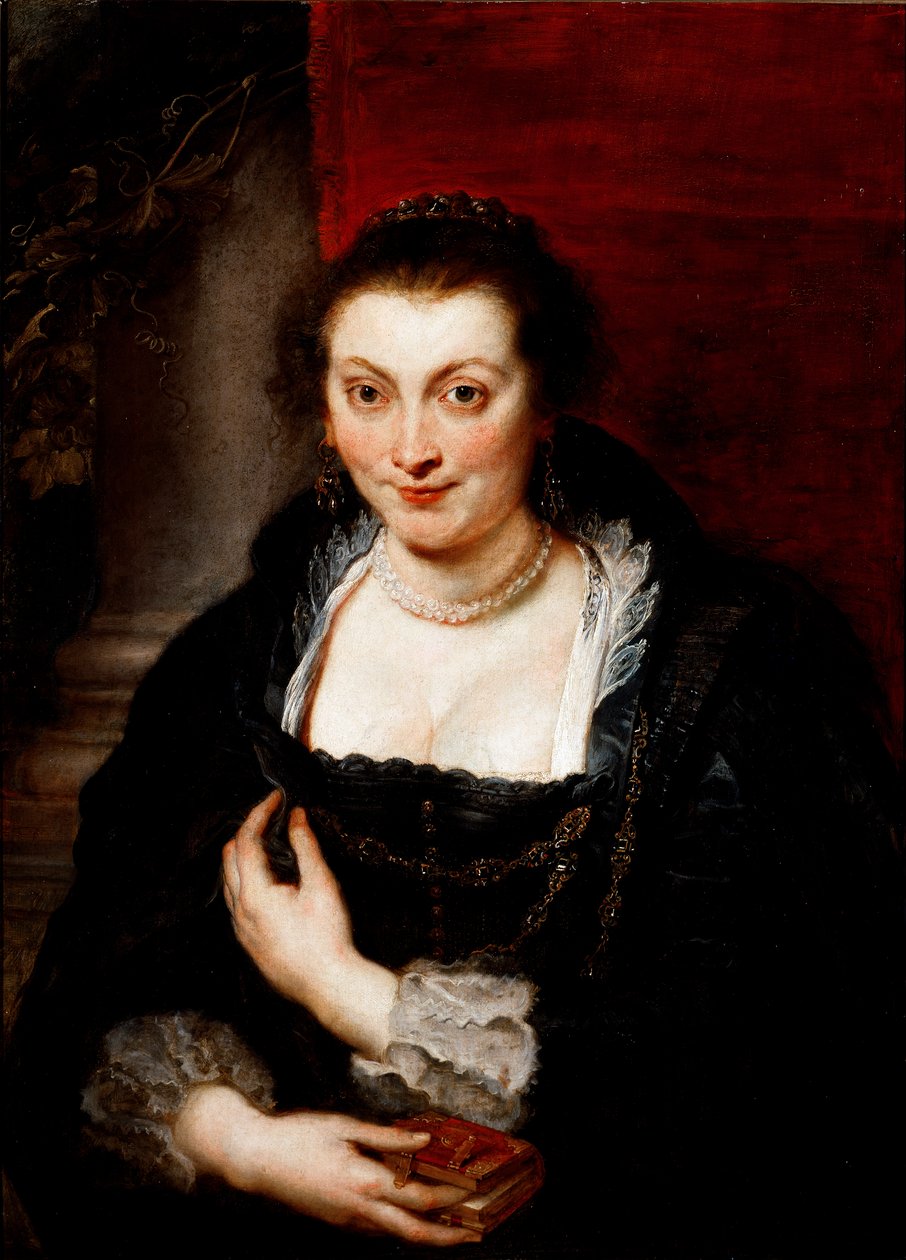 Portræt af Isabella Brandt, malerens hustru Maleri af Peter Paul (Pierre-Paul) Rubens (eller Peter Paul eller Petrus Paulus) (1577-1640) 1620 ca. Sol. 86x62 cm Firenze, Galleria degli Uffizi (kontorer) af Peter Paul Rubens