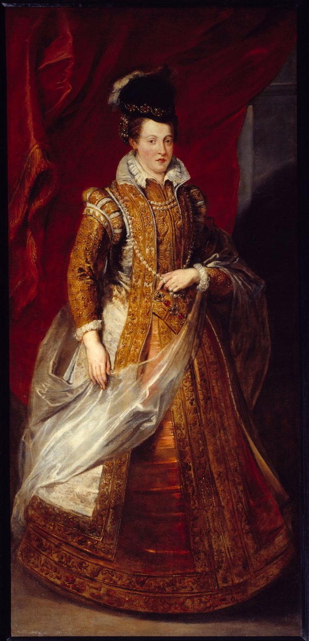 Portrait of Joan of Austriadani af Peter Paul Rubens