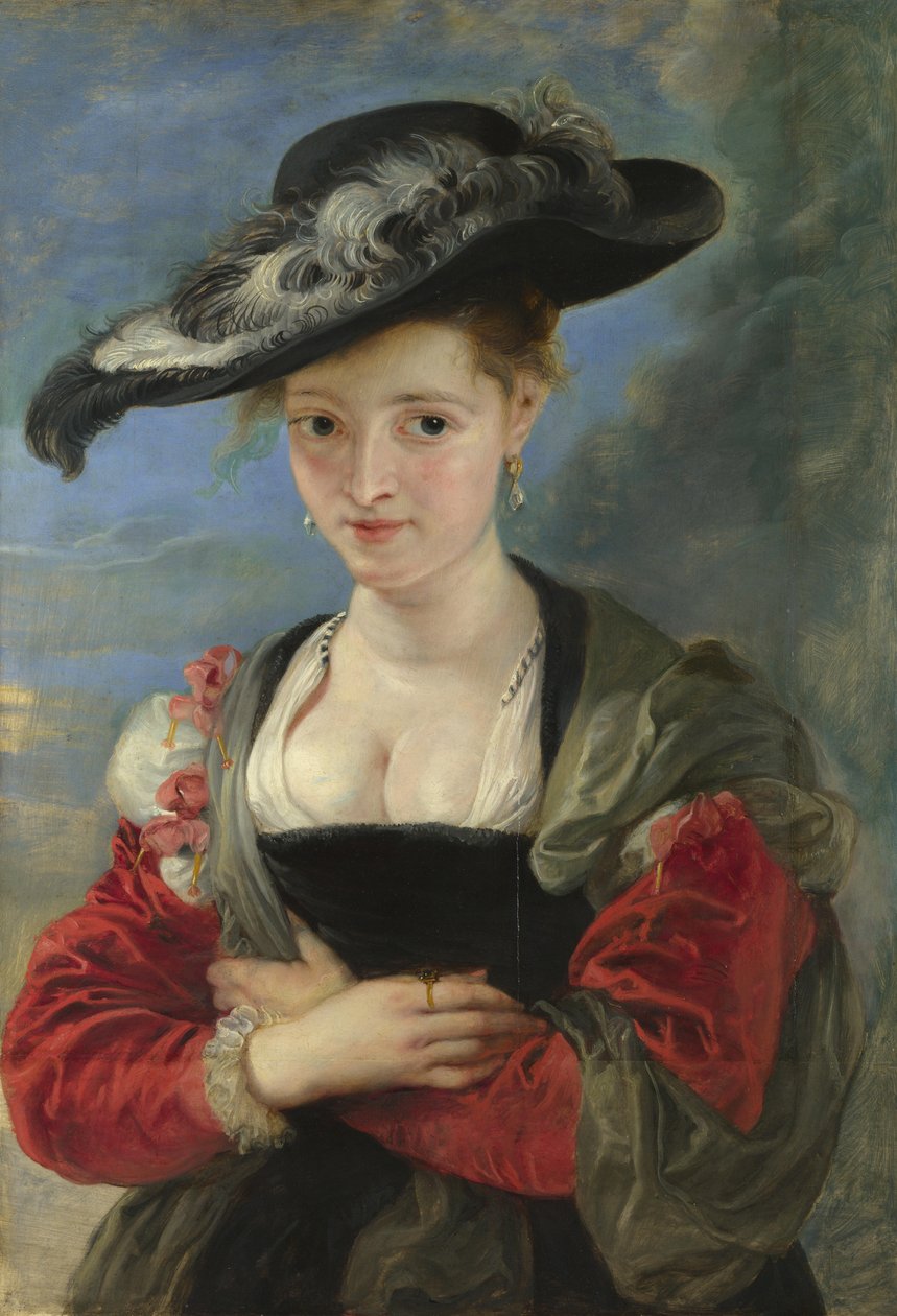 Portræt af Susanna Lunden Stråhatten, 1622-1625 af Peter Paul Rubens