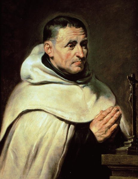 Portræt af en karmelit prior (olie på træ) af Peter Paul Rubens