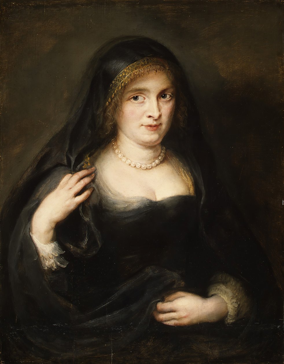 Portræt af en kvinde, sandsynligvis Susanna Lunden Susanna Fourment, 1599-1628, ca. 1625-27. af Peter Paul Rubens