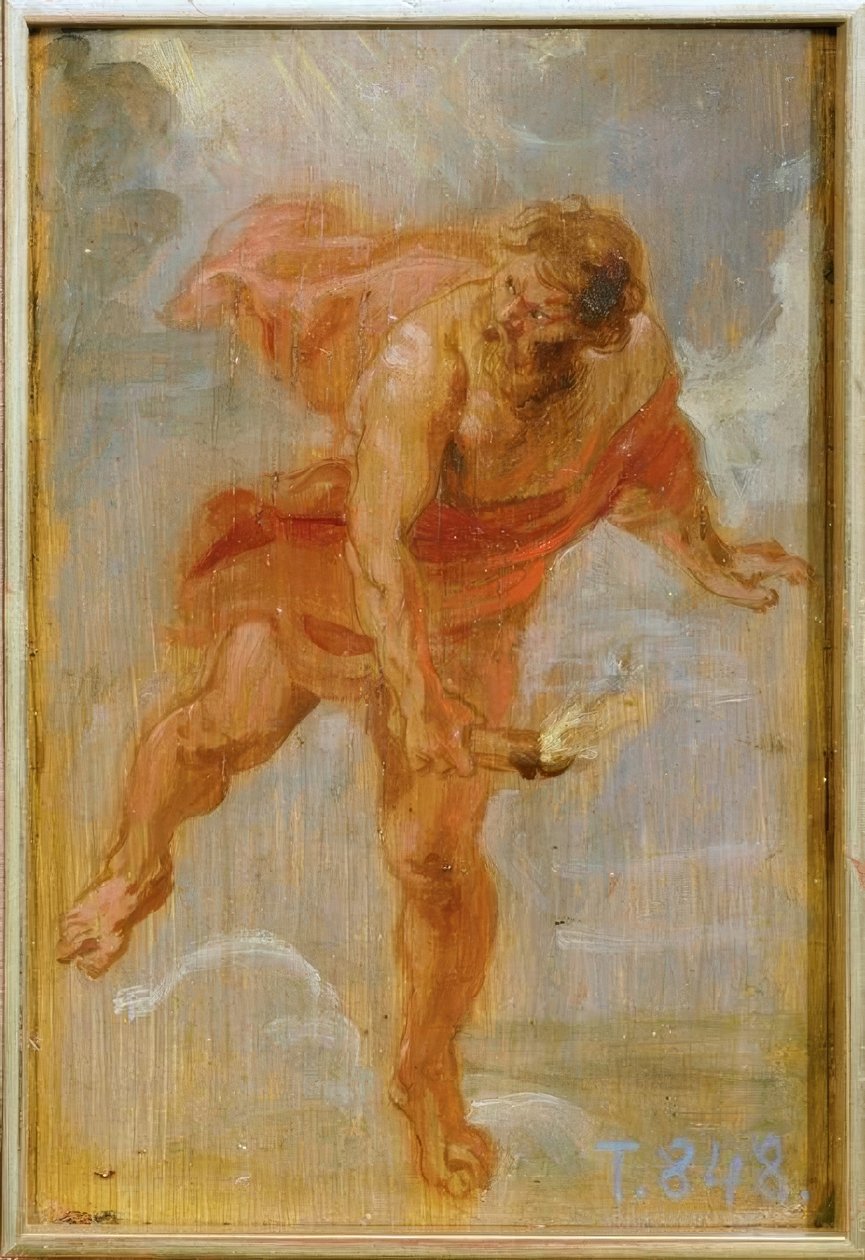 Prometheus bringer ild til jorden af Peter Paul Rubens