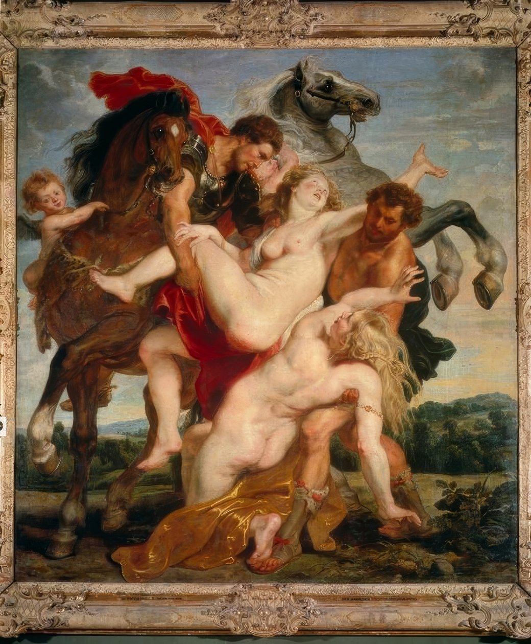 Voldtægt af Leucippus døtre af Peter Paul Rubens
