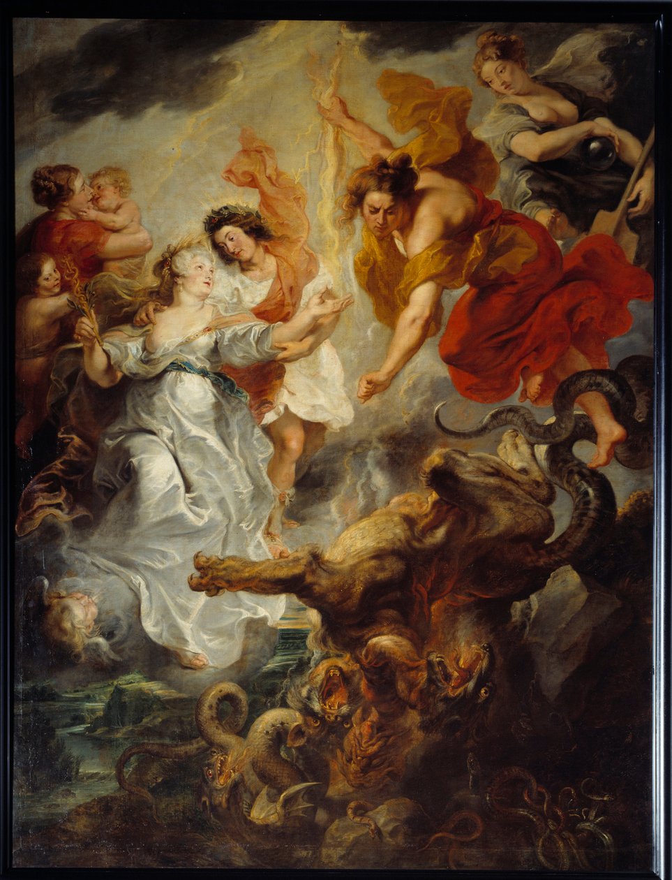 Forsoning af dronning Mary af Medici (1573-1642) og hendes søn Ludvig XIII efter Concinis død, december af Peter Paul Rubens