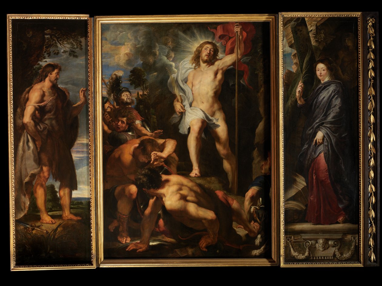 Kristi opstandelse, ca. 1611-12 (olie på panel) af Peter Paul Rubens