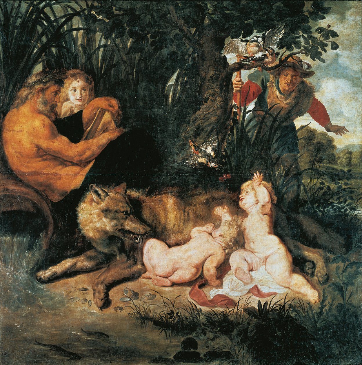 Romulus og Remus (olie på lærred) af Peter Paul Rubens