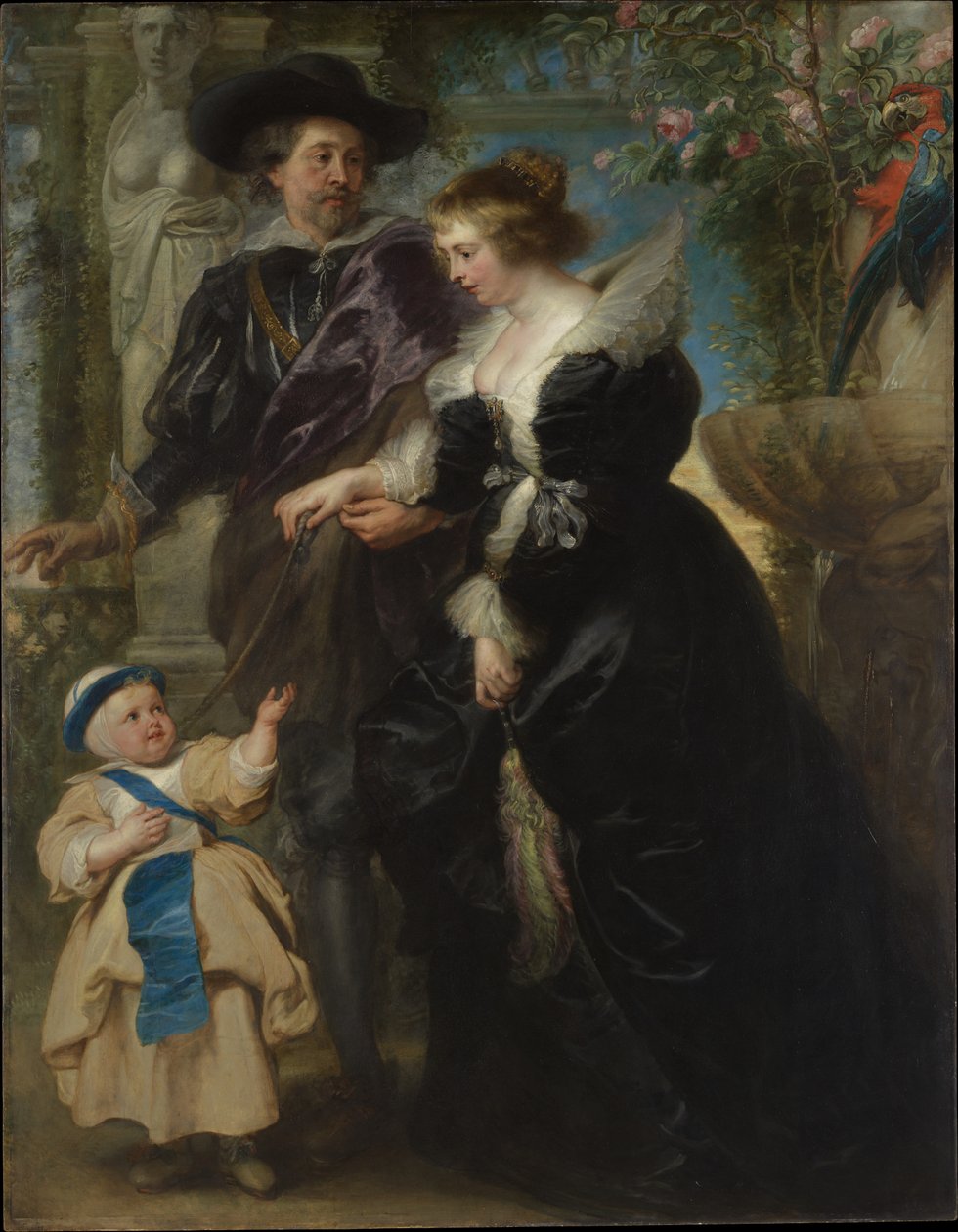 Rubens, Helena Fourment (1614-1673) og deres søn Frans (1633-1678) af Peter Paul Rubens