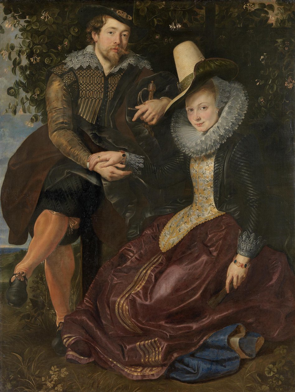Rubens og Isabella Brant i kaprifoliumløvhytten af Peter Paul Rubens