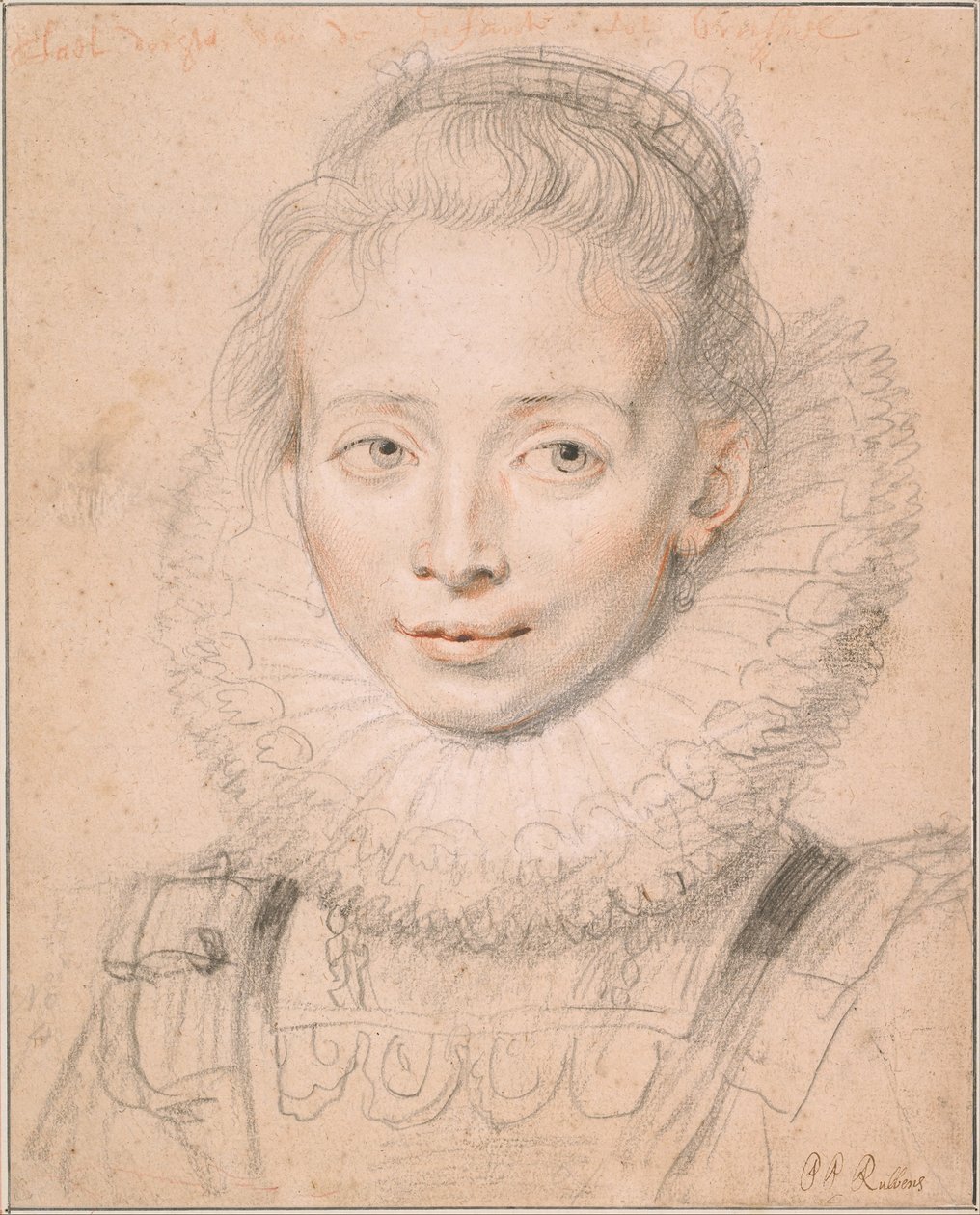 Rubens datter Clara Serena (Så kaldet Maid of Honor of Infanta Isabella) c. 1623 af Peter Paul Rubens