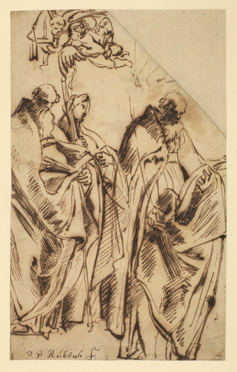 Sankt Amandus og Sankt Walpurga, ca. 1610 af Peter Paul Rubens