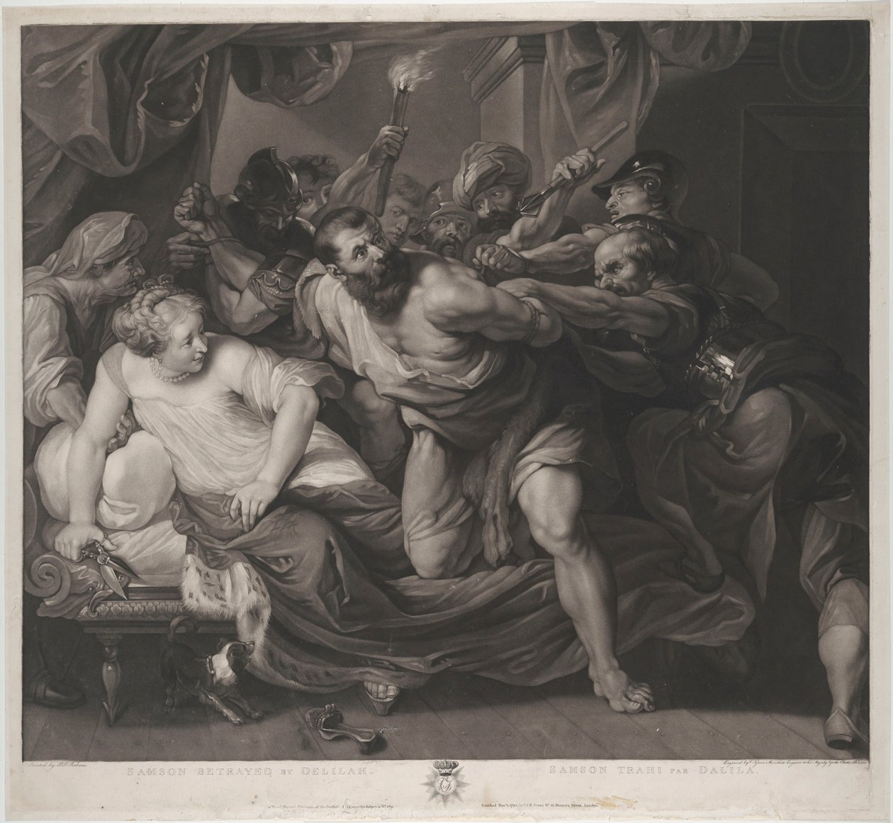 Samson tages til fange af Peter Paul Rubens