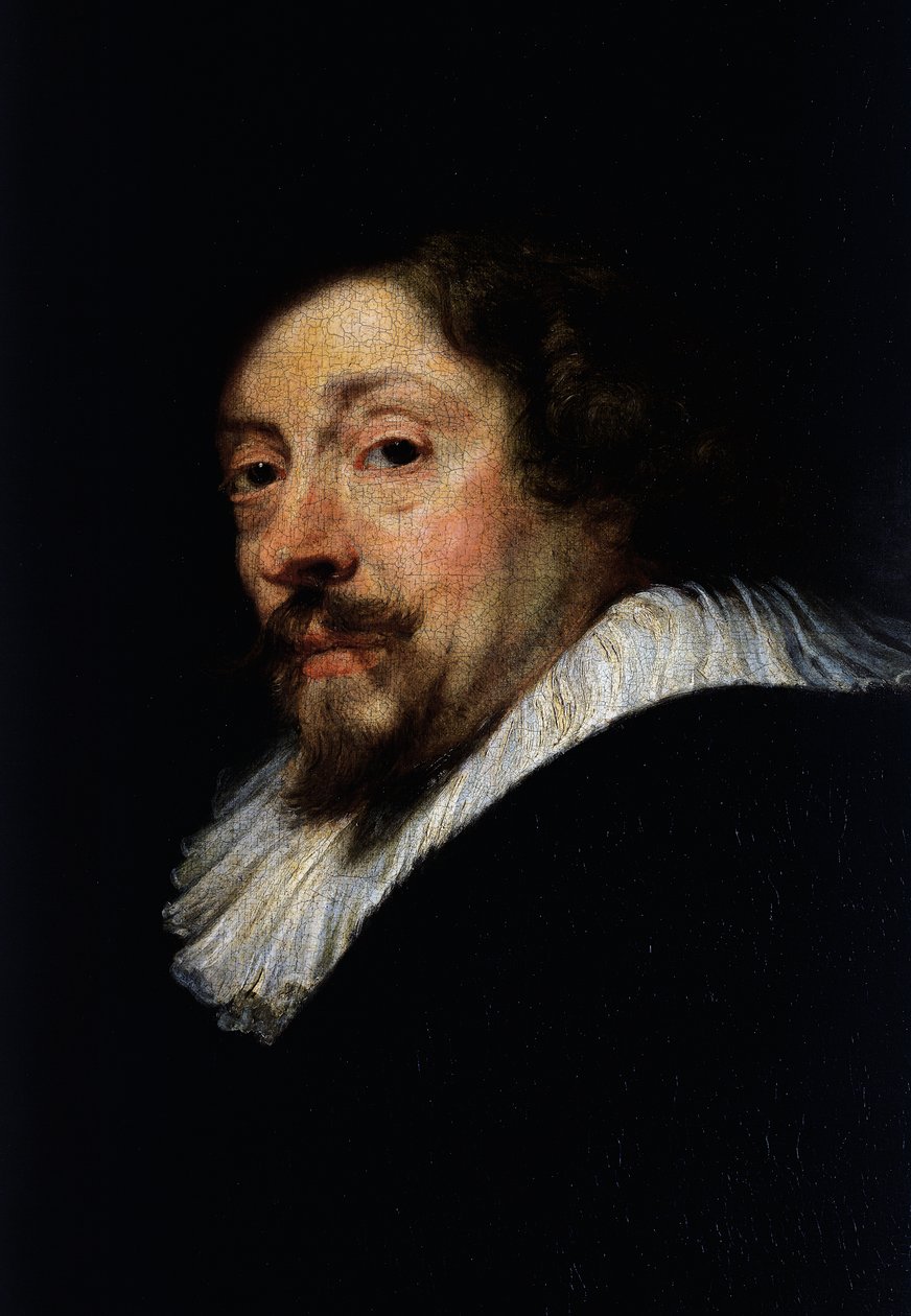 Selvportræt, detalje, ca. 1638 (olie på lærred) af Peter Paul Rubens