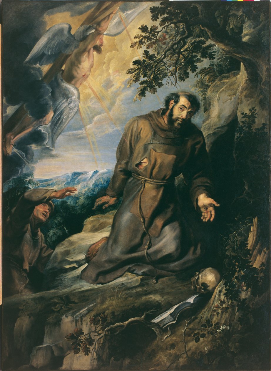 St. Francis modtager Stigmata af Peter Paul Rubens