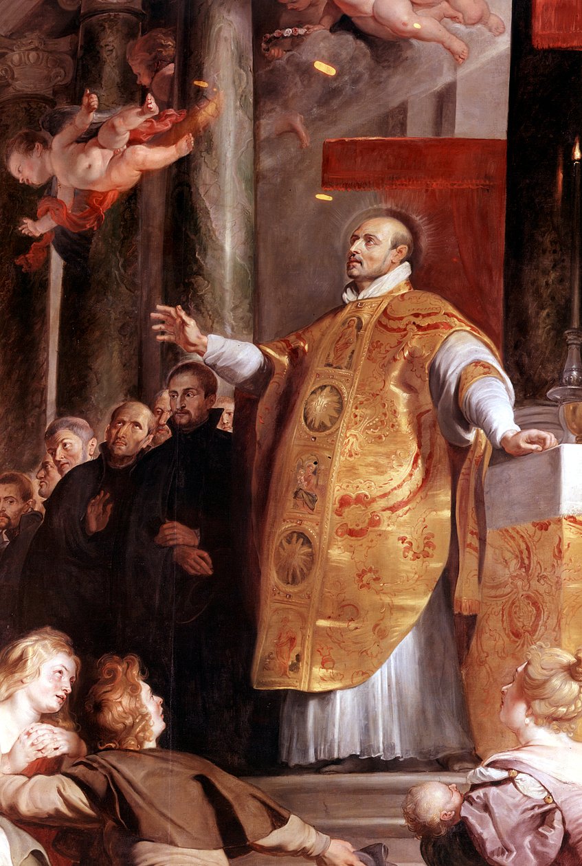 Skt. Ignatius af Loyola, spansk soldat fra det 16. århundrede og grundlægger af jesuitterne, 1617-1618 af Peter Paul Rubens