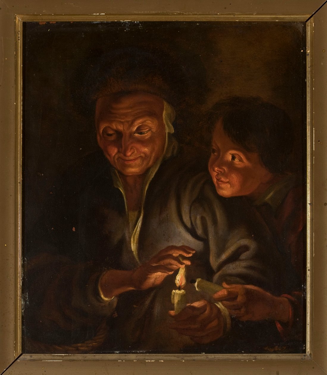 Gammel kvinde og dreng med et lys af Peter Paul Rubens