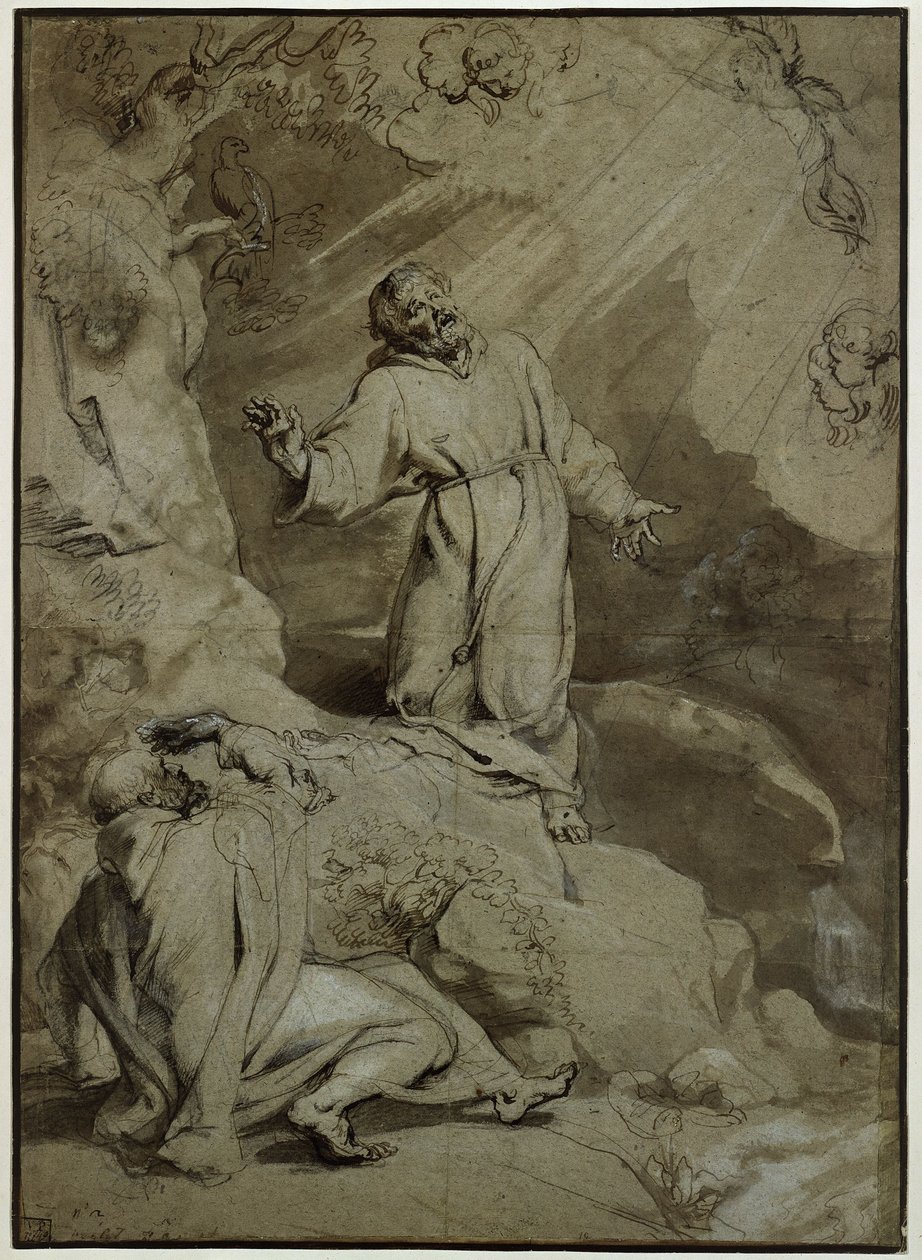 Stigmatiseringen af den hellige Frans af Assisi af Peter Paul Rubens