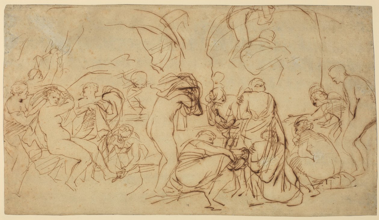 Studie til "Dianas bad" (rekto) af Peter Paul Rubens