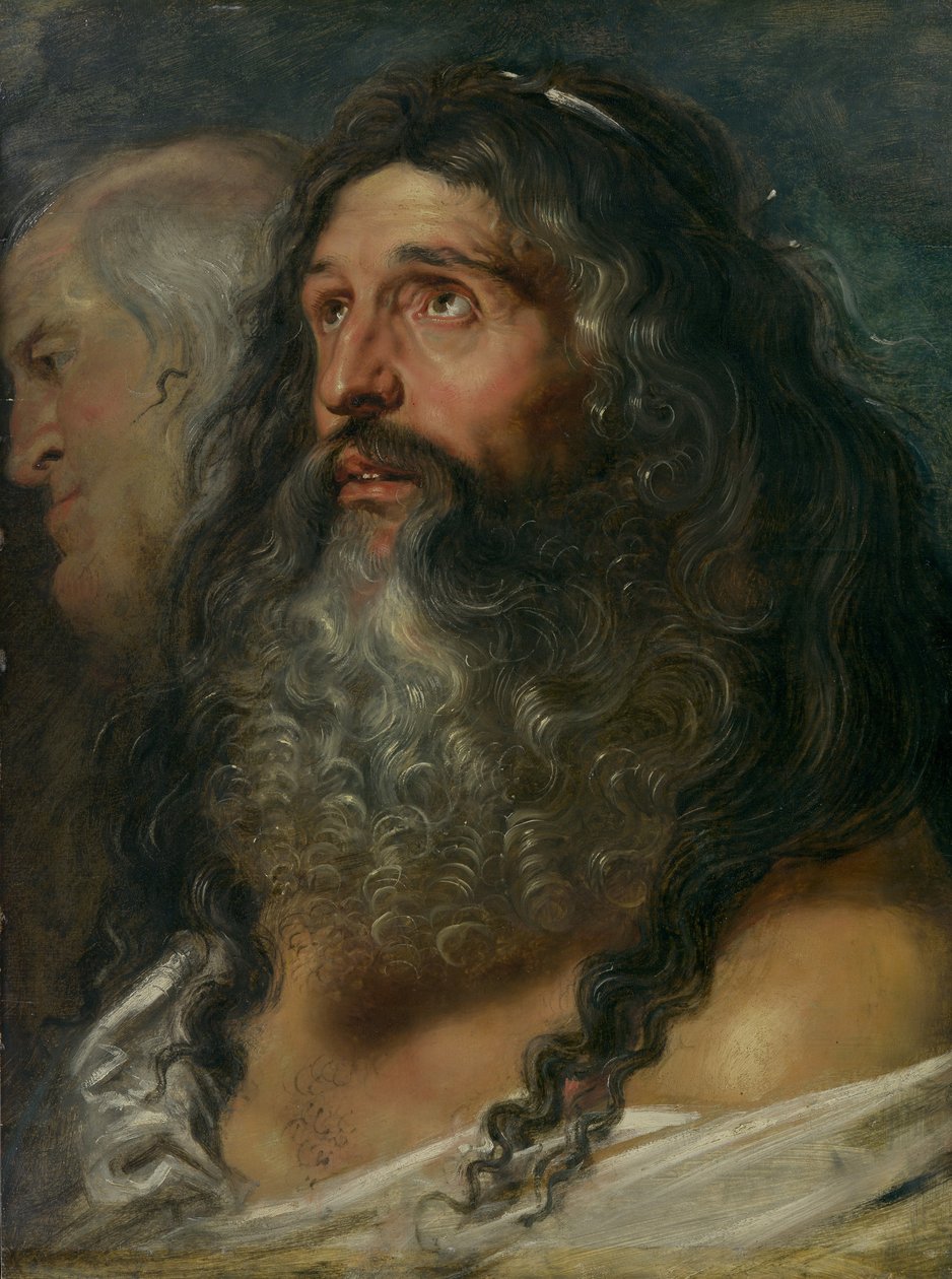 Studie af to hoveder, ca. 1609. af Peter Paul Rubens