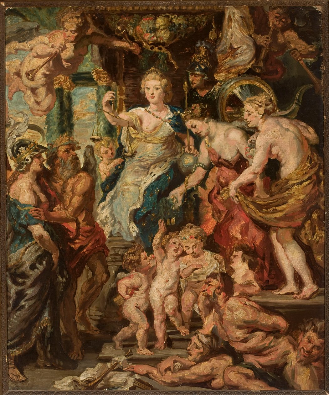 Maria de’ Medici’s lykkelige regeringsperiode af Peter Paul Rubens