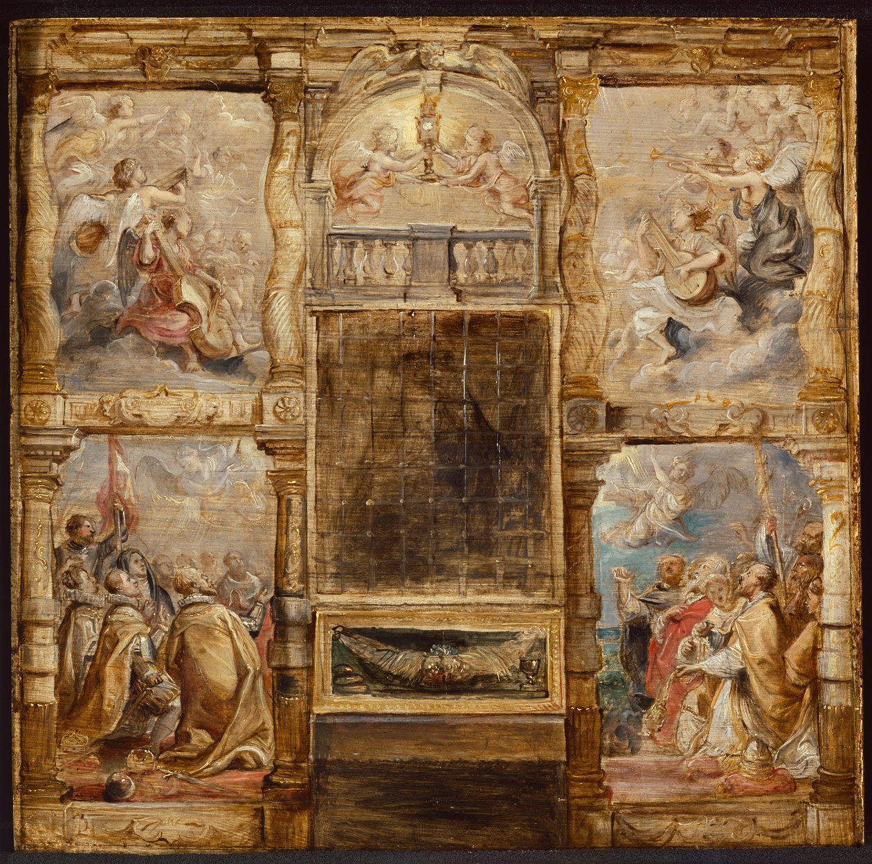 Tilbedelsen af eukaristien af Peter Paul Rubens