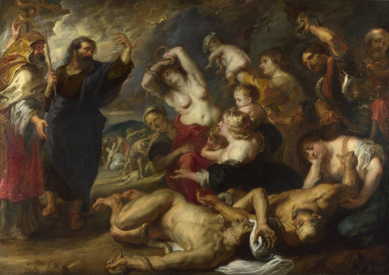 The Brazen Serpent, 1635-1640 af Peter Paul Rubens