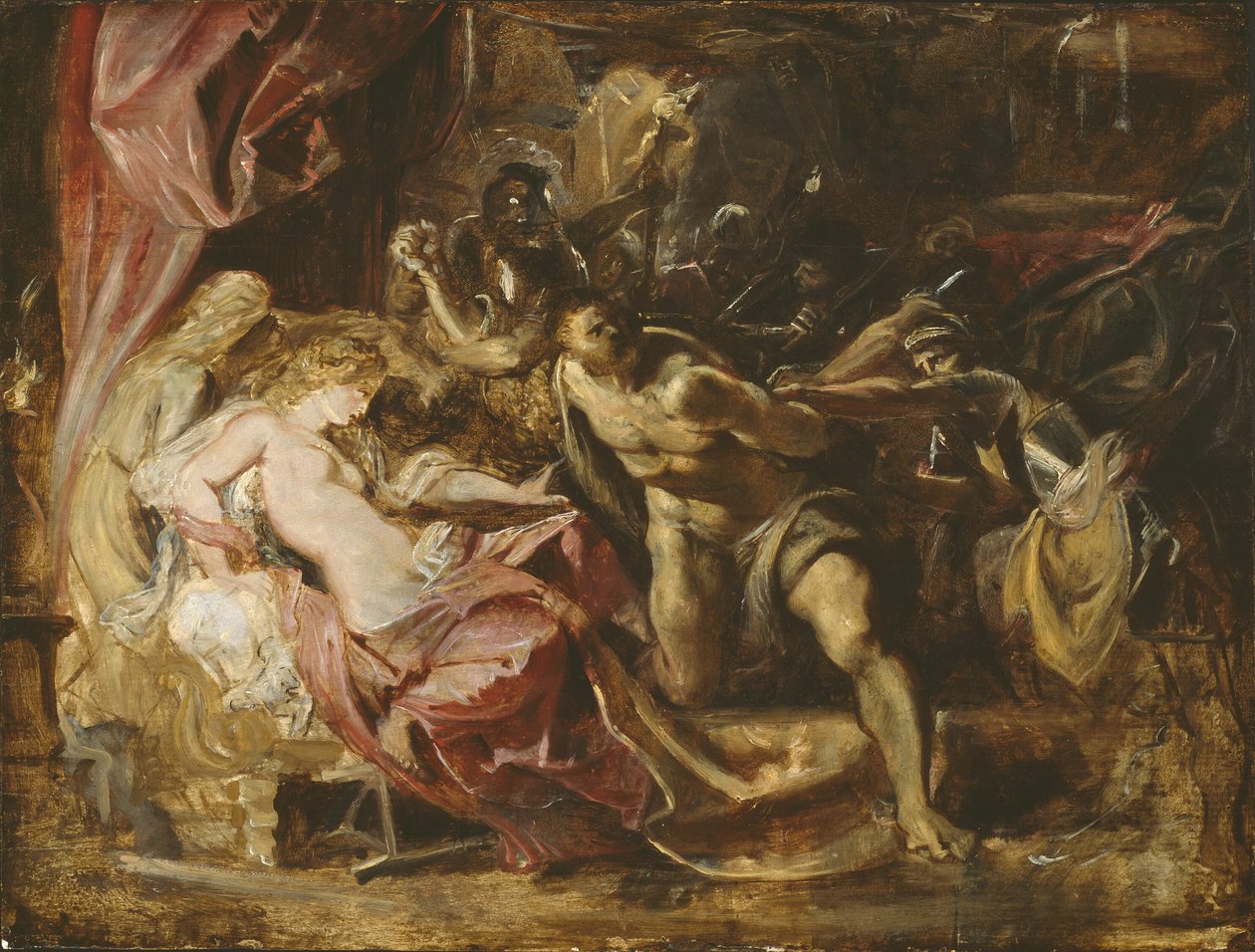 Tilfangetagelsen af Samson af Peter Paul Rubens