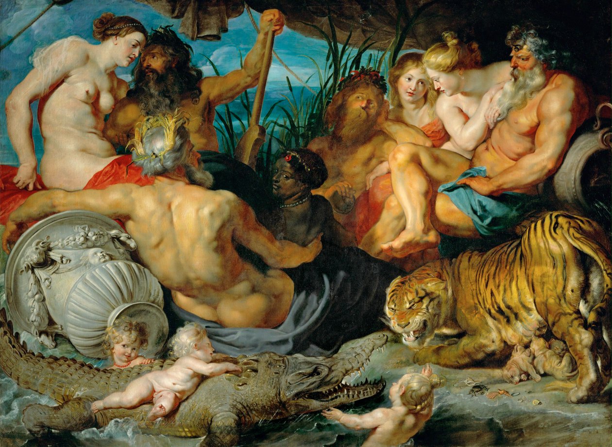 De fire kontinenter, ca. 1615 (olie på lærred) af Peter Paul Rubens