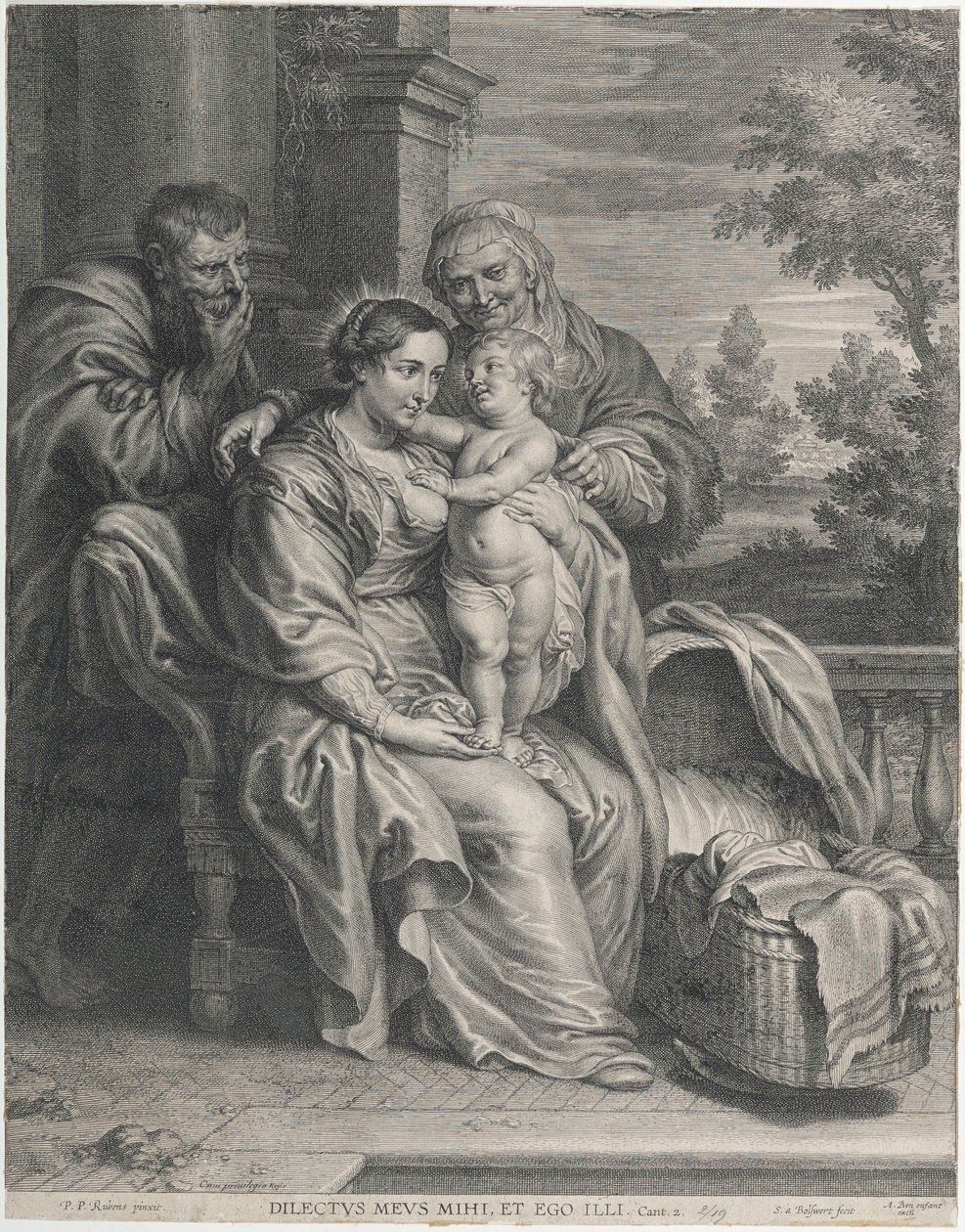 Den Hellige Familie med Sankt Anna af Peter Paul Rubens
