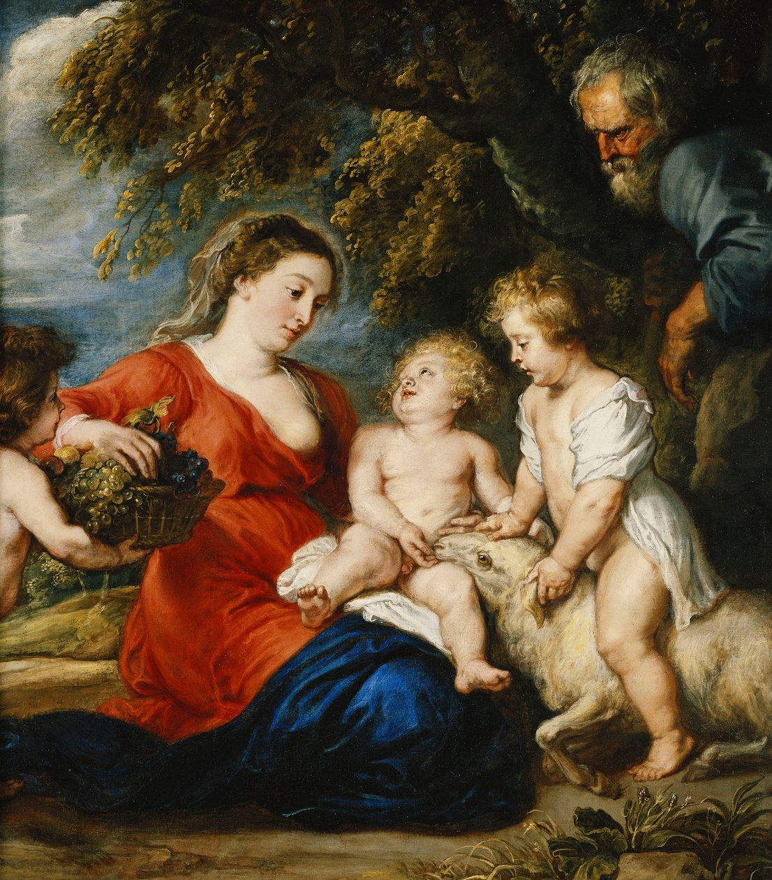 Den hellige familie med spædbarnet Sankt Johannes Døberen, af Peter Paul Rubens