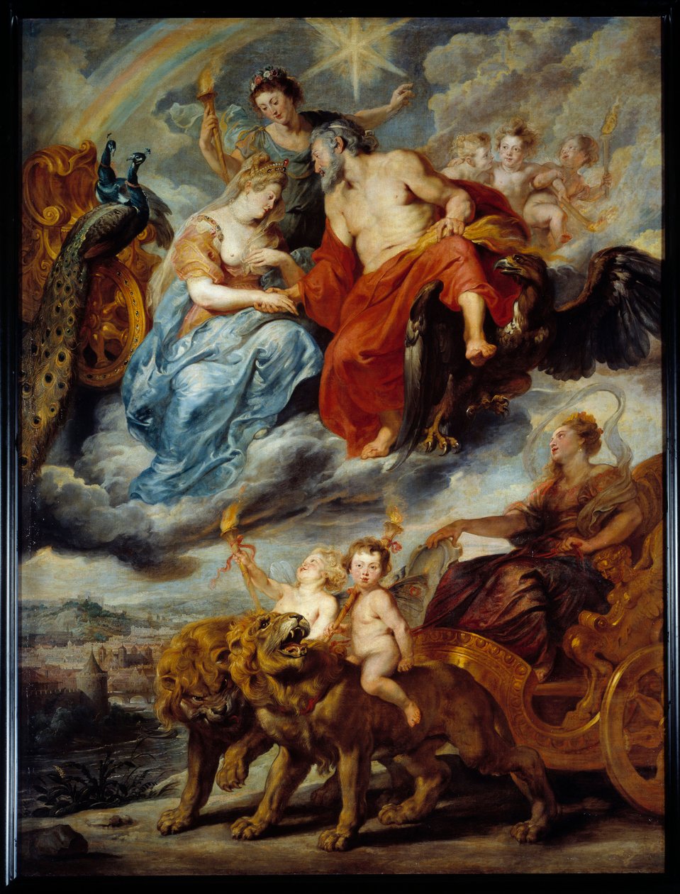 Interviewet med King og Mary af Medici i Lyon, 9. november af Peter Paul Rubens