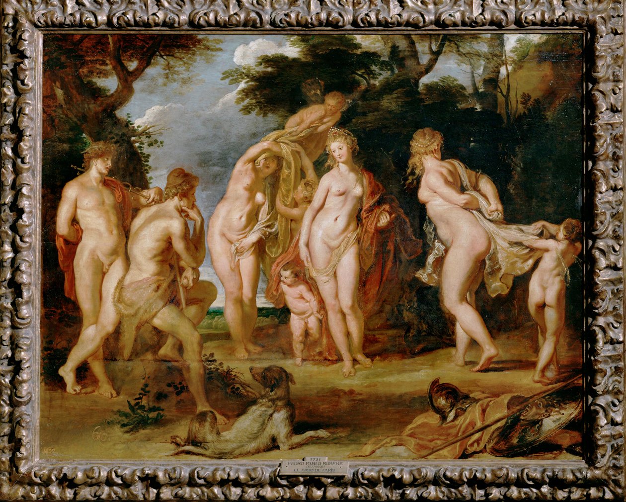 Dommen over Paris (maleri på træ) af Peter Paul Rubens