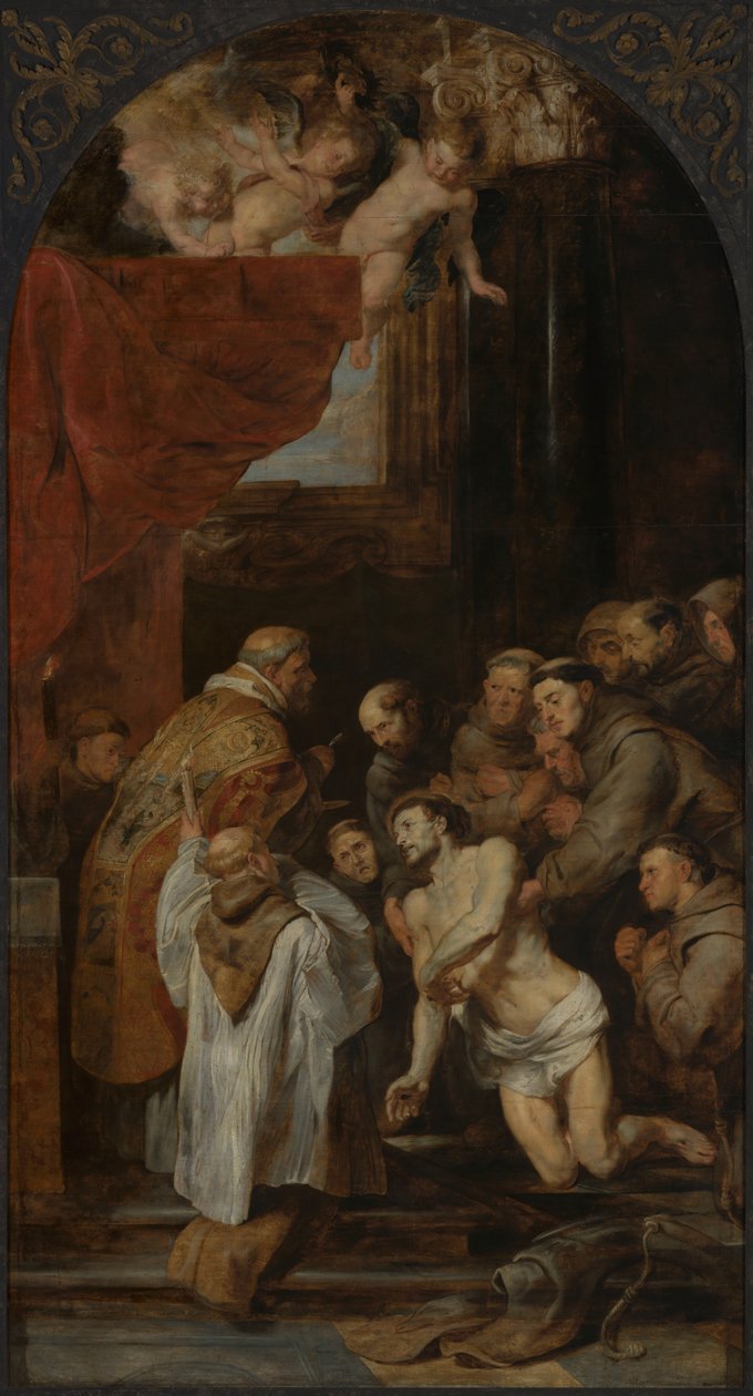Den hellige Frans af Assisis sidste nadver af Peter Paul Rubens
