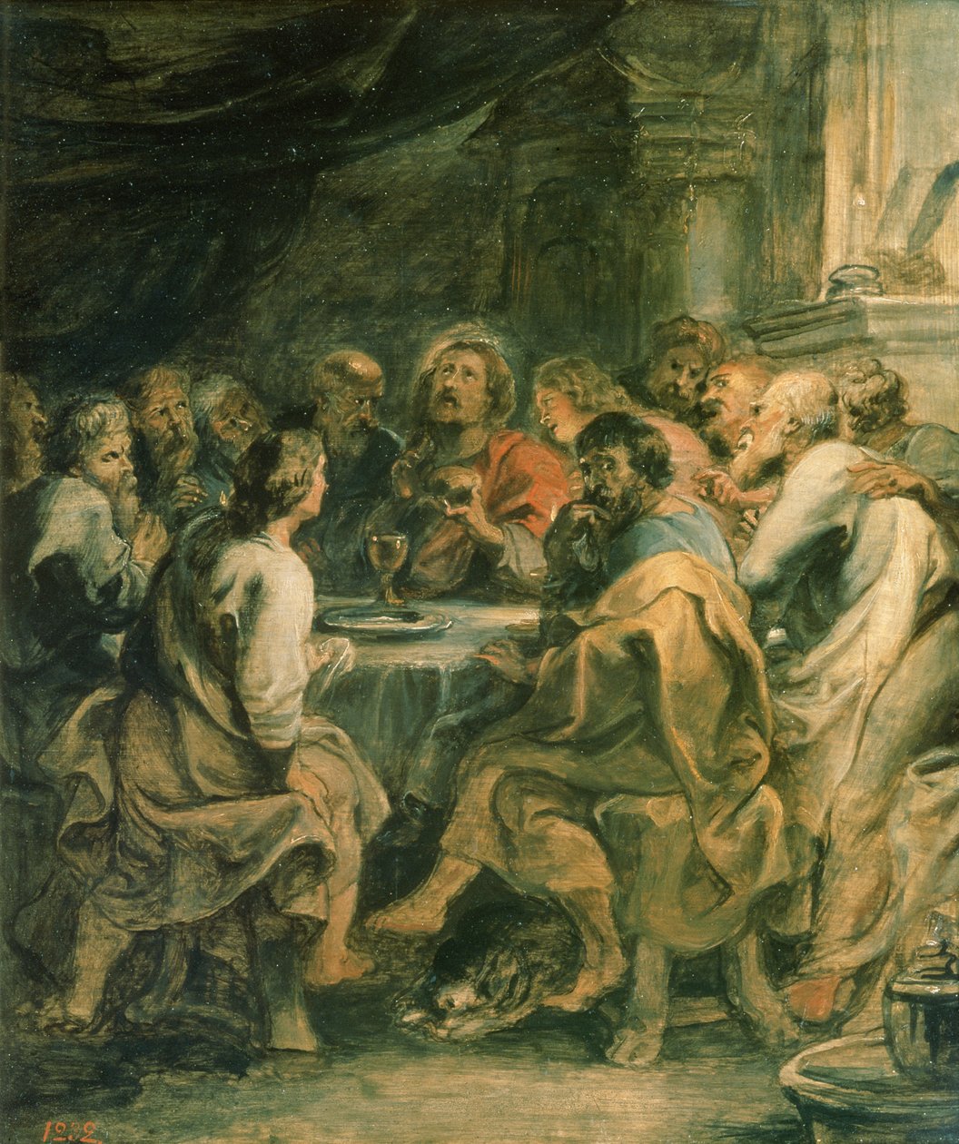 Den sidste nadver, ca. 1630-31 (olie på panel) af Peter Paul Rubens