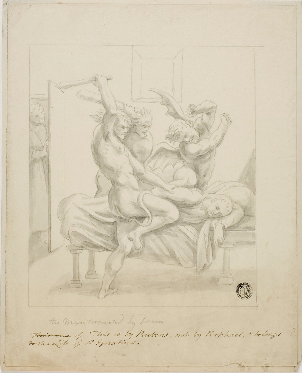 Manden plaget af drømme af Peter Paul Rubens
