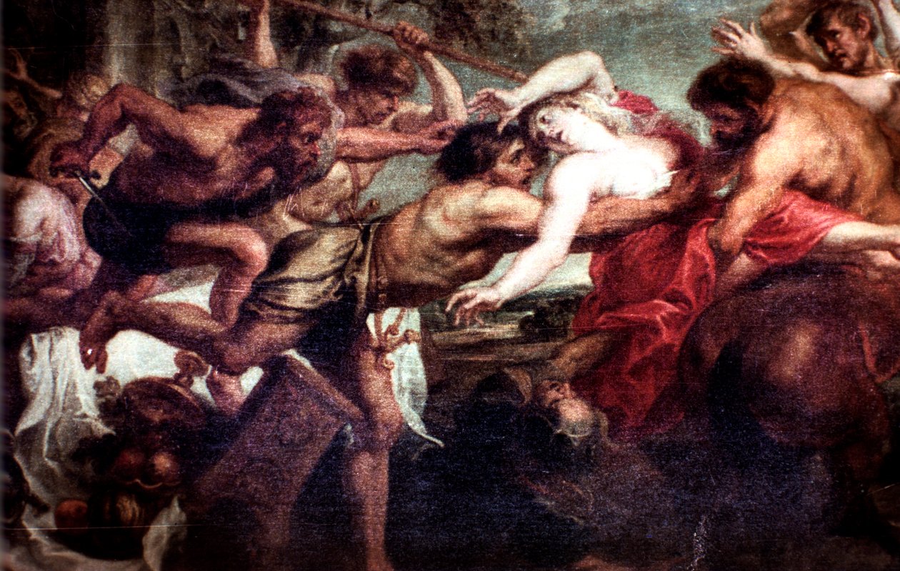 Voldtægten af Deidamia, 1636-1638 af Peter Paul Rubens
